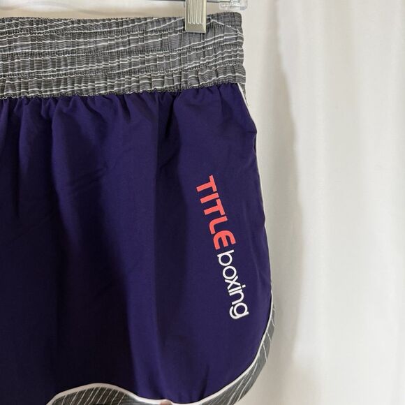 Under Armour Shorts Women's Medium Purple Title Boxing Semi Fitted Elastic Waist - Picture 2 of 8